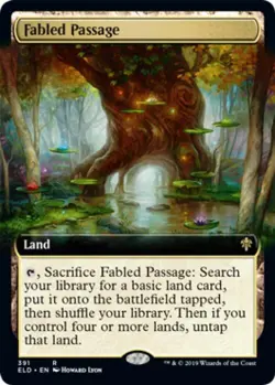 Fabled Passage (Extended Art) - Near Mint MTG Throne of Eldraine - Image 1