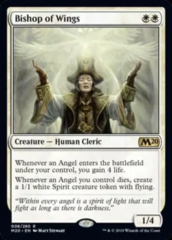 Bishop of Wings - Near Mint MTG Magic 2020 Core Set - Image 1