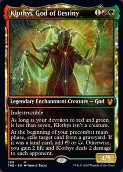 Klothys, God of Destiny (Showcase) - Near Mint MTG Theros Beyond Death - Image 1