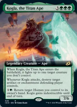 Kogla The Titan Ape (Extended Art) - Near Mint MTG Ikoria: Lair of Behemoths - Image 1