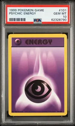 1999 POKEMON GAME #101 PSYCHIC ENERGY PSA 10 - Image 1
