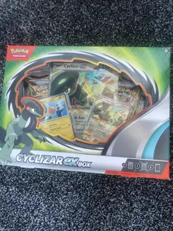 Pokemon Cyclizar EX Box 4 Booster Packs 2 Foil And 1 Oversized Foil New Sealed - Image 1