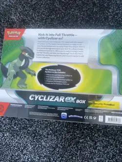 Pokemon Cyclizar EX Box 4 Booster Packs 2 Foil And 1 Oversized Foil New Sealed - Image 2