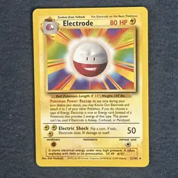 Pokemon TCG Electrode 021/102 Base Set Regular - Image 4