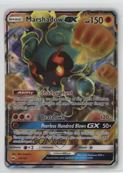 Marshadow GX Pokemon Sun & Moon Burning Shadows #80 - Image 1