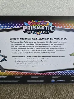 Lucario And Tyranitar Ex Pokemon TCG Prismatic EX Premium Collection Box Set - Image 5