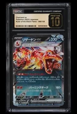 Charizard EX 🐱 66/108 - Pokemon Ruler Of The Black Flame - CGC-10 Pristine - Image 1