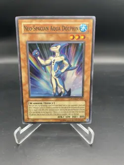 Yugioh! LP Neo-Spacian Aqua Dolphin - POTD-EN003 - Super Rare - Plus Bundle - Image 1