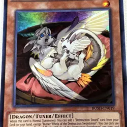 Yugioh Buster Whelp of the Destruction Swordsman BOSH-EN019 Super Rare Unlimited - Image 2