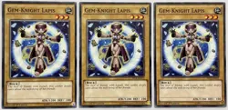 3 x SECE-EN012 Gem Knight Lapis - Common 1st Edition Lightly Played YuGiOh Cards - Image 1