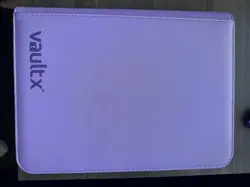 VaultX Premium Exo-Tec Zip Binder 9-Pocket Card Binder: Just Purple / NEW - Image 1