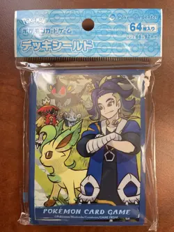 Pokemon Center Japan Hisui Days Adaman and Leafeon Card Sleeves 64 ct - Image 1