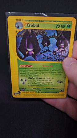 Pokemon TCG CCG Crobat 6/144 Skyridge Regular e-Card For e-Reader Near Mint - Image 2