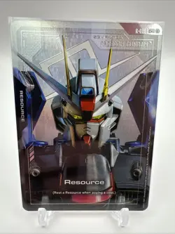 Resource R-008 C+ Gundam Newtype Rising Freedom Alt Art Foil Holo Card Game NM - Image 1