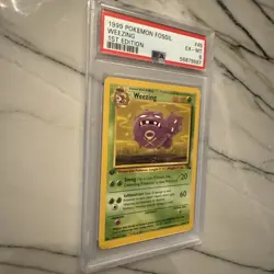 Pokemon TCG Weezing Fossil, 1st Edition Uncommon Card 45/62 Psa 6 - Image 4