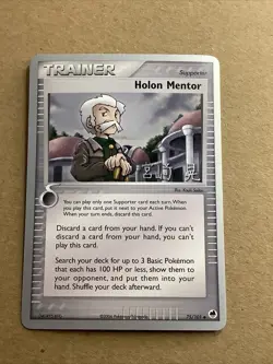 2007 World Championships Holon Mentor Pokemon Trainer Card 75/101 A-41 - Image 1