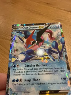 Pokemon TCG Ash-Greninja EX XY Black Star Promo XY133 Holo Card TCG Regular Size - Image 4
