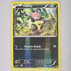 Vullaby 72/114 Black & White Reverse Holo Uncommon Pokemon Card TCG English LP - Image 1