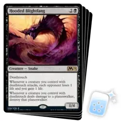 HOODED BLIGHTFANG X4 Core Set 2021 M21 Magic MTG MINT CARD - Image 1