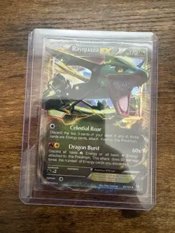 Rayquaza EX - Dragons Exalted 85/124 Holo Pokemon Card NM - Image 1