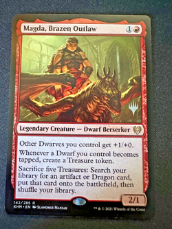 MTG Promo Pack - Kaldheim - Magda, Brazen Outlaw (142, NM, Rare) - Image 1