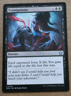 Exsanguinate 173 FDN MTG Magic the Gathering - Image 1
