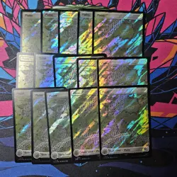 15x Plains x15 NM 0713 Surge Foil Map MTG Lord Of The Rings Unplayed Magic - Image 1