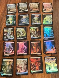 MTG Bloomburrow Seasons FA Lands X20 ✨FOIL✨ Island Mountain Plains Swamp Forest - Image 1