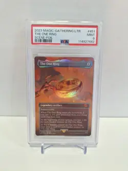 2023 Magic The Gathering MTG LOTR LTR One Ring Scene Foil #451 PSA 9 Mint - Image 1
