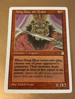 MTG Magic The Gathering DONG ZHOU, THE TYRANT P3K Portal Three 3 Kingdoms RARE! - Image 1