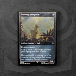 Towering Viewpoint •Etched Foil• Artifact Creature - Wall • Assassin's Creed ACR - Image 1