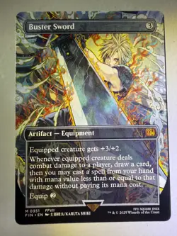 MTG - Buster Sword - Borderless - FIN 351 - Non Foil - Image 1
