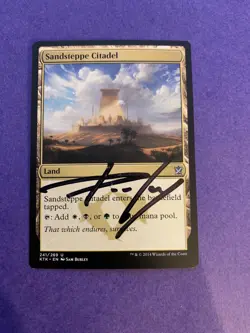 MTG Magic Sandsteppe Citadel Signed Artist Proof X1 Khans Of Tarkir Sam Burley - Image 1