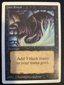 English - MTG Dark Ritual - LP - Unlimited Edition - Image 1