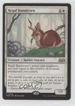 Regal Bunnicorn Magic: Wilds of Eldraine WOE #0025 - Image 1