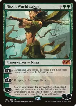 MTG NM English MTG - NISSA, WORLDWAKER - M15 Core Set 2015 - Image 1