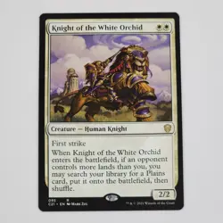 Knight of the White Orchid Magic MtG x1 Commander 2021 Rare NM Human Knight Card - Image 1