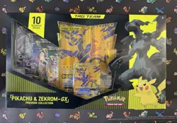 ‼Pokemon TCG Pikachu & Zekrom-GX Tag Team Premium Collection Box Sealed New! 820650809910 - Image 1