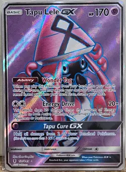 Pokemon TCG Guardians Rising Tapu Lele GX 137/145 Full Art Ultra Rare - Image 1