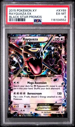 2015 POKEMON BLACK STAR PROMO RAYQUAZA #XY69 PSA 6 EX #116104552 - Image 1