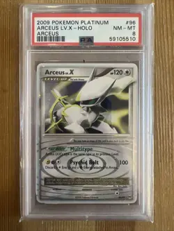 Pokemon TCG Arceus LV.X Arceus 96/99 Holo Rare Holo LV.X PSA 8 - Image 1