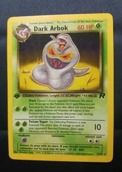 Dark Arbok 1st Edition 19/82 Pokemon Team Rocket - Image 1