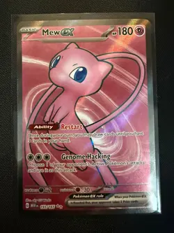 Mew EX 193/165 Full Art Ultra Rare Pokemon Tcg Scarlet & Violet 151 Near Mint - Image 1