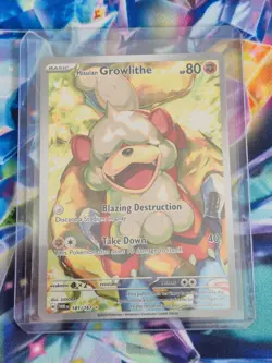 Pokemon Hisuian Growlithe 181/167 Sv06: Twilight Masquerade Holo 2 - Image 1