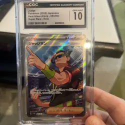 Pokemon TCG Judge 083/063 SV9a Heat Wave Arena Japanese Edition SR graded 10 CGC - Image 1