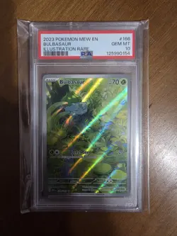 Bulbasaur 166/165 Sv Scarlet & Violet 151 Holo Pokemon PSA 10 Graded Mew English - Image 1
