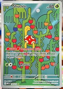 🔥 MINT + Shuckle Illustration Rare Holo 136/132 Pokemon Mega Evolution English - Image 1