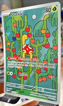 🔥 MINT + Shuckle Illustration Rare Holo 136/132 Pokemon Mega Evolution English - Image 3
