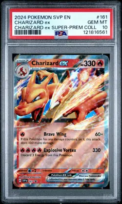 2024 POKEMON SVP EN-SV BLACK STAR PROMO #161 CHARIZARD EX PSA 10 - Image 1
