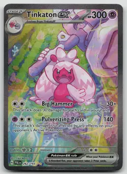Pokemon TCG Paldea Evolved Tinkaton ex 262/193 Special Illustration Rare - Image 1